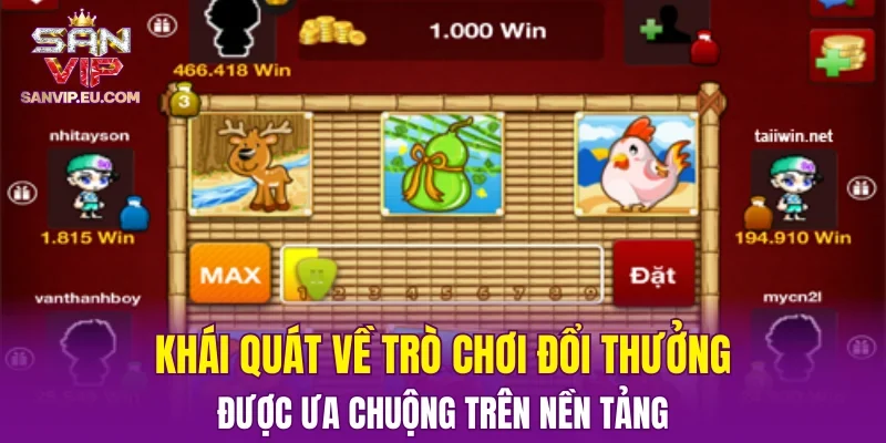 Khái quát về trò chơi đổi thưởng được ưa chuộng trên nền tảng