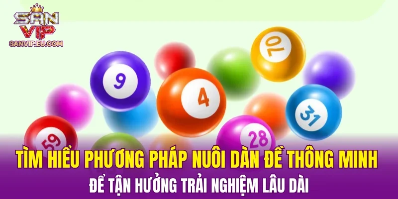 Tìm hiểu phương pháp nuôi dàn đề thông minh để tận hưởng trải nghiệm lâu dài